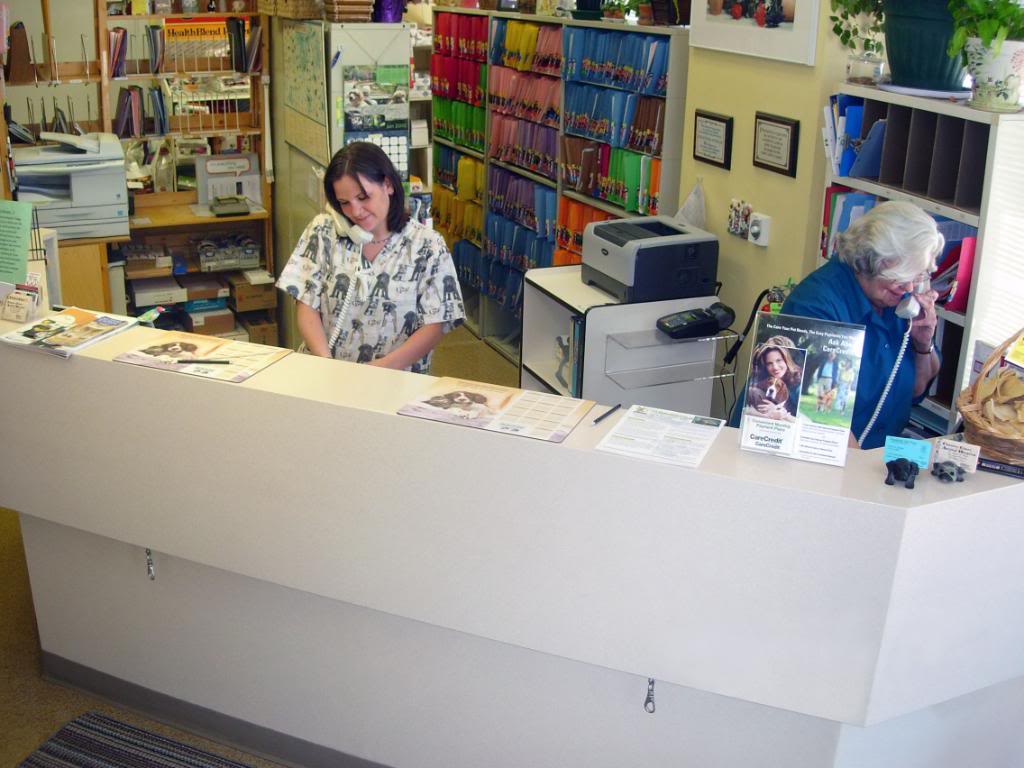 Our reception desk
